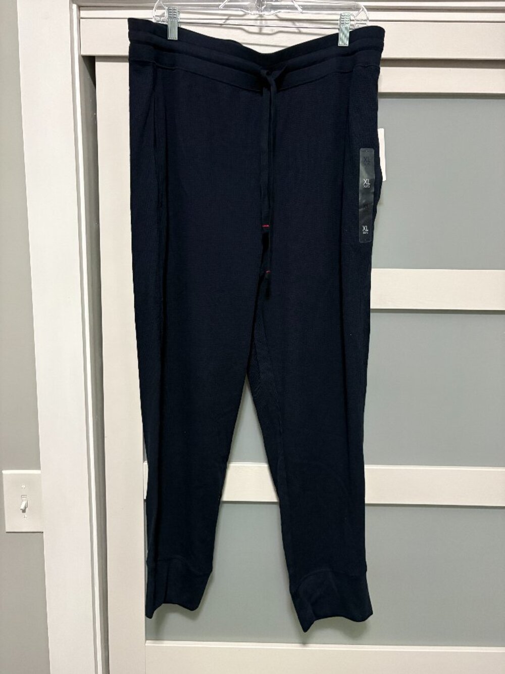 Tommy Hilfiger TH Waffle Knit Lounge Pajama Pants Navy sz XL NWT NEW